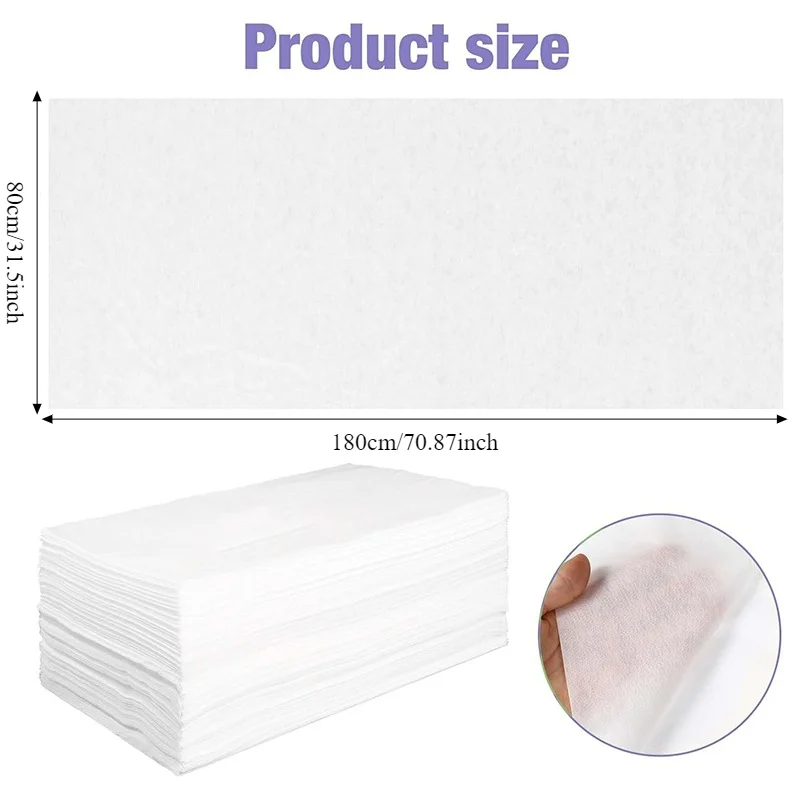 10/20PCS Disposable Nonwoven Treatment Bed Covers Soft Waterproof Table Liners for Massage Spa Beauty Salon Tattoo Supplies