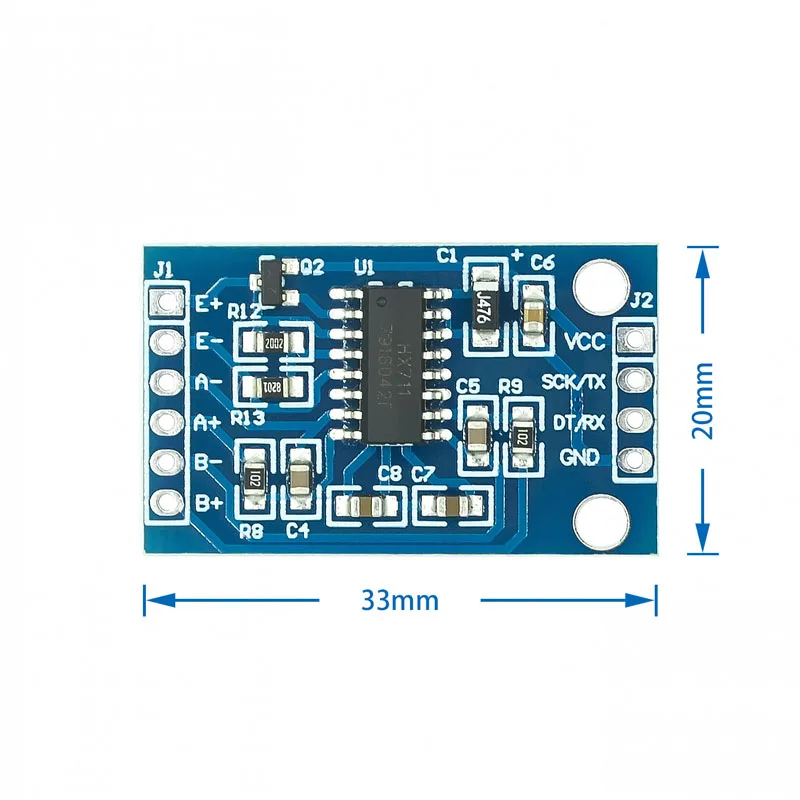 1/2/5/20/50Pcs HX711 AD Serial Port Module Single-Chip Electronic Scale Weighing Sensor 24-bit Precision Pressure Sensor