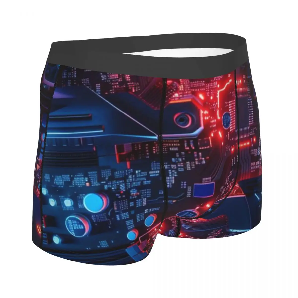 Mechanical Punk Shorts Men's Underwear Sexy Panties Cotton Fashion Underwear Stretch