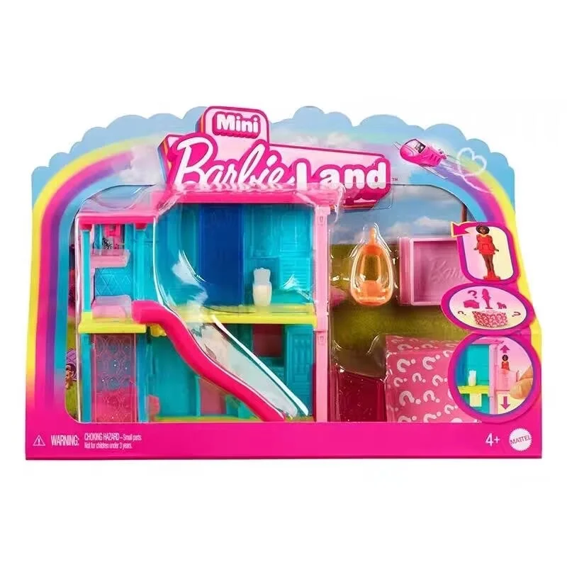 in stock Original HYF44 Mini Barbi e Mansion - Minimalist Vacation Style Set Diy Accessories Dream House Toys fans Birthday gift view 4