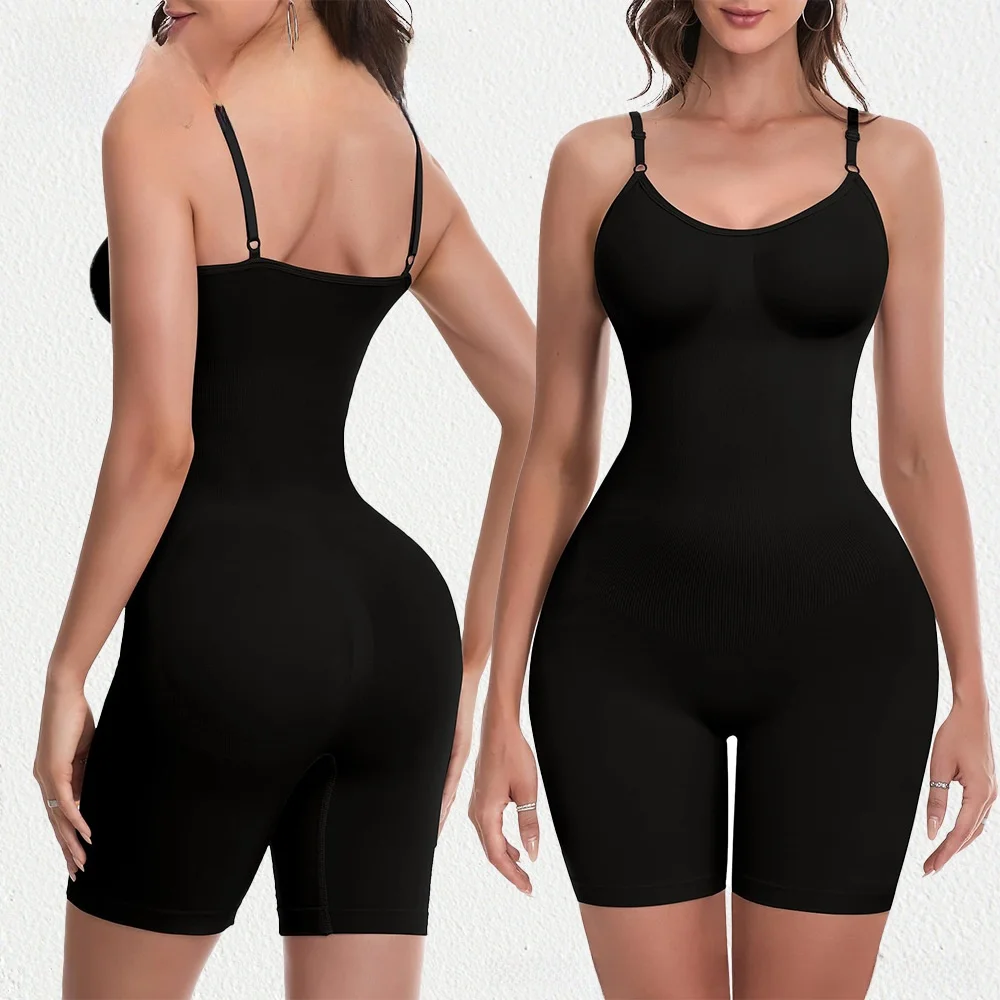 

Strapless Bodysuit Shapewear High Waist Strong Shaping Full Coverage Nylon Fabric No Button Closure for All Seasons