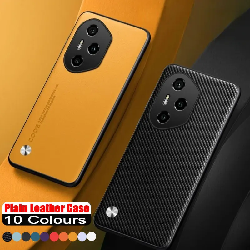 Fall Für Honor 400 Pro Carbon Faser PU Leder Abdeckung für Honor 400 400 Pro 400 Lite Matte Anti-Schock Plain fällen Stoßstange DNP-NX9