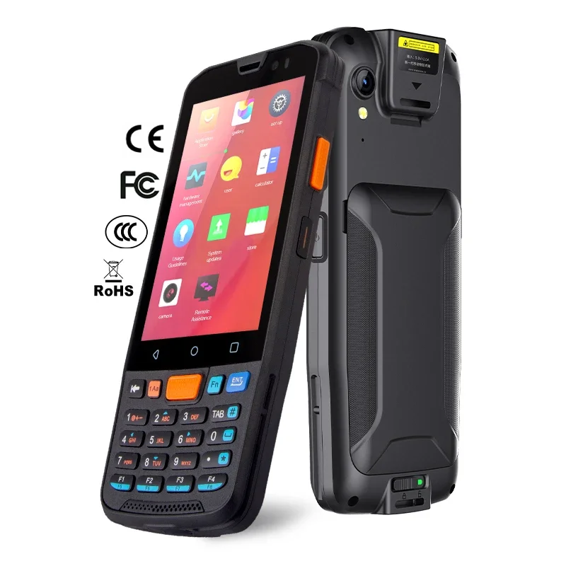 KINGTOP Power Android Barcode Scanner Rugged Handheld PDA 4G LTE Mobile Phone NFC PDAS