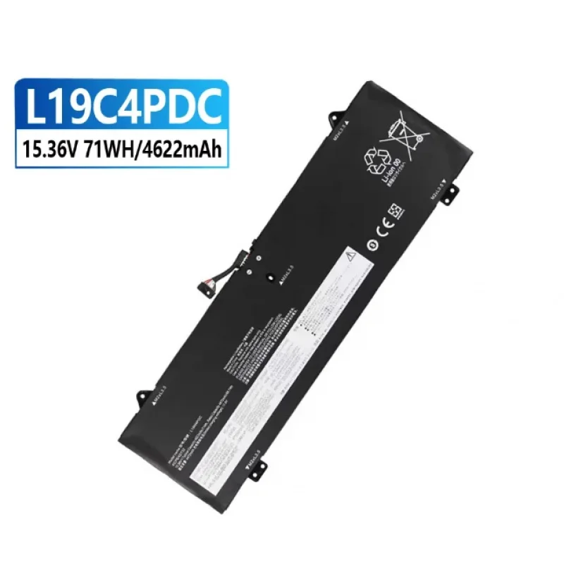 

Аккумулятор для ноутбука L19C4PDC для Lenovo Ideapad Yoga 7-14ITL5 7-15ITL5 Series 5B10Z26482 L19M4PDC L19C4PDC 15,36 В 4622 мАч