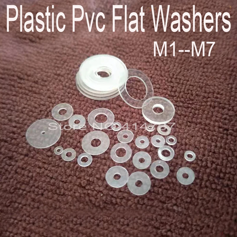 

M1--M7 Hard Plastic pvc Flat Washers Transparent plastic flat gasket PVC gasket OD=10/11/12mm