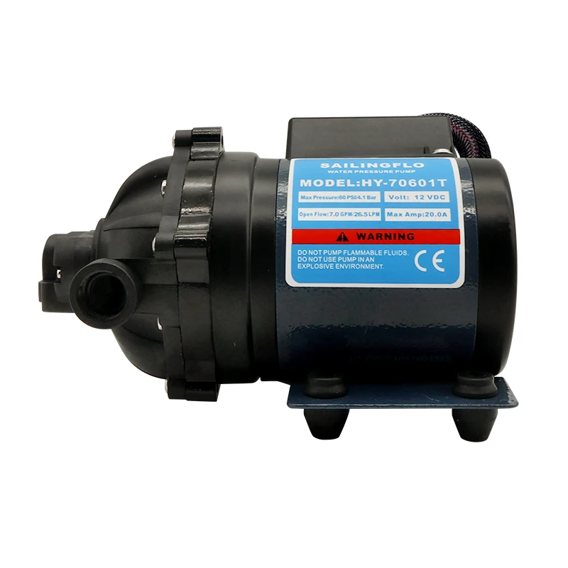 Compact Portable 12V Water Pressure Pump 7 GPM 60 PSI DC Booster Pump For Agricultural Spraying