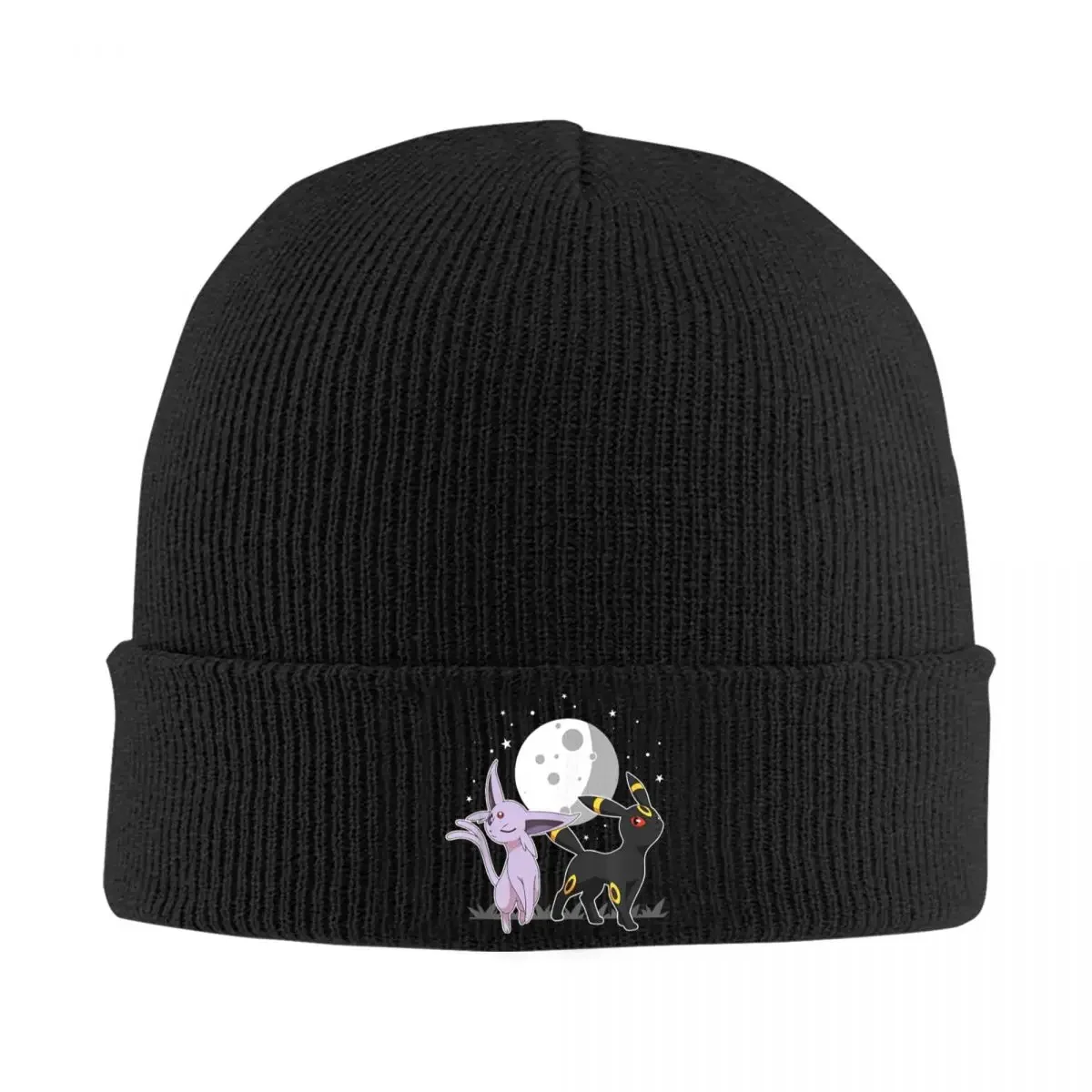 Pokemon Celestial Espeon And Umbreon Knitted Hat Beanies Autumn Winter Hats Warm Acrylic Hip-hop Popular Game Cap Men Women Gift