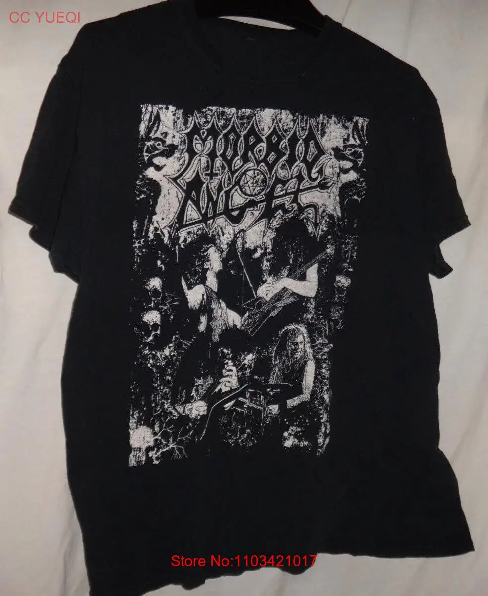 Изношенная двухсторонняя рубашка Morbid Angel 2019 Decibal для журнала, концерта, тур, размер L