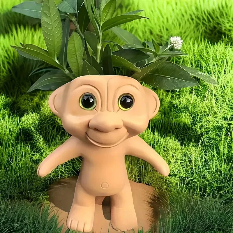 1 Large-Eyed Fairy Plant Pot, perfect for succulents