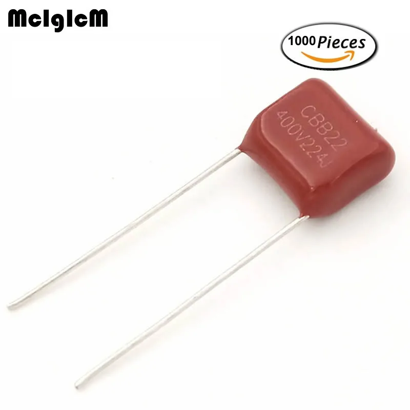 

224 220nF 100V 400V 630V CBB Polypropylene film capacitor pitch 5mm 10mm 15mm 220nF