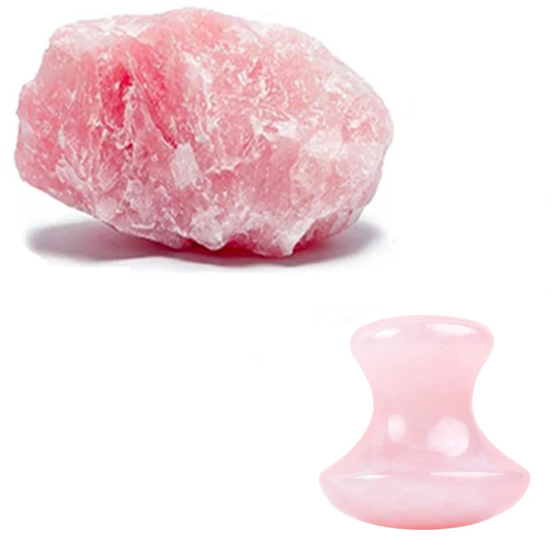 

1 шт., розовый кварц, грибная форма, массажер для лица, натуральный нефритовый ролик для лица, массаж красоты, глаз, шеи, здоровье, уход за кожей, Guasha Spa Tool