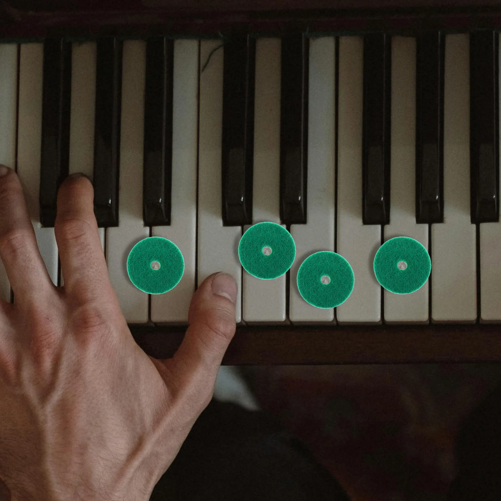 

90 Pcs Felt Piano Keyboard Pads Durable Soundproof Washers for Leveling Tools Piano Parts Replacement