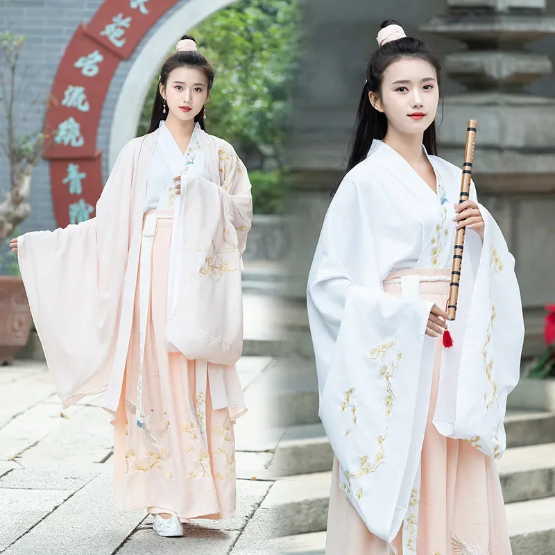 Couples Hanfu Costume for Woman Man Swordsman Cosplay Clothing Japanese Samurai Tang Suit Chinese Tang Dynasty Halloween Costume