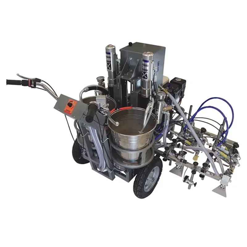 Neue hydraulische Straßenleitungsmaschinen mit automatisierten Pumpen, präzisionsangetrieben für die Straßenmarkierungsindustrie