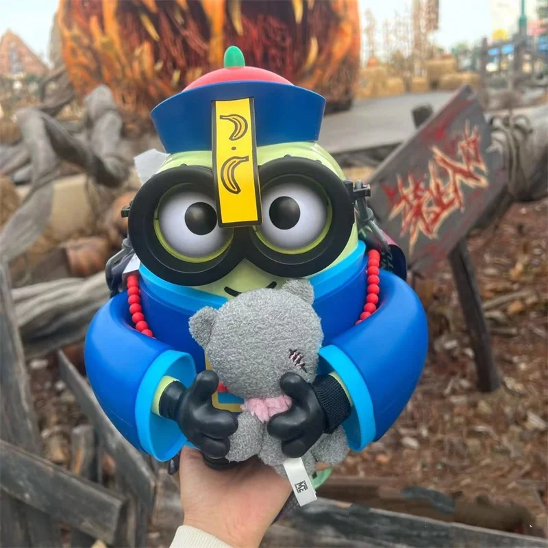 

Универсальные студии Хэллоуин Лимитированный маленький желтый человечек Боб Зомби Ведро для попкорна Ведро для хранения Сувенир