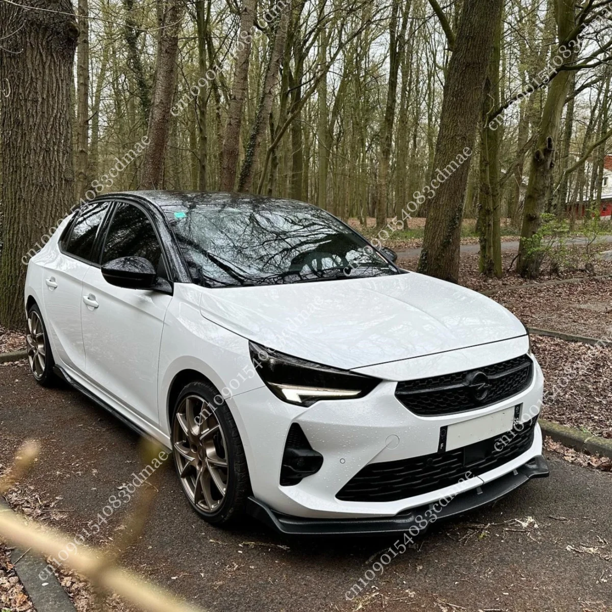 Opel/Vauxhall Corsa F P2JO Pre-facelift 2019-2023 자동 스커트 바디 에어로 키트 튜닝 용 앞 범퍼 스포일러 립 스플리터 디퓨저 썸네일 3