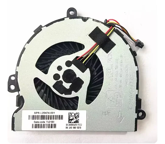 Original para HP 15-DA 15-DB, Radiador e Ventoinha de Resfriamento L20471-001 L20474-001 L20491-001 L20483-001, 100% Testado, Envio Rápido