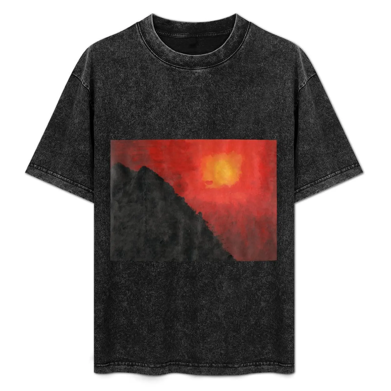 

Deep Sunset with Pyramids in a Mystic Landscape T-Shirt Quick Dry Training Short Sleeve Tee