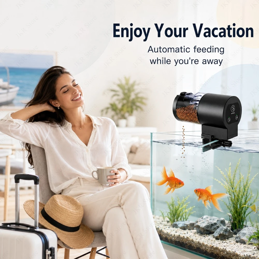 Pengumpan Ikan Akuarium Otomat - Aquarium Fish Feeder Automatic ulasan dan harga