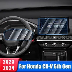 Car Center Control Navigation Screen Protector Film For Honda CRV 6th Gen 2023 2024 2025/ CR-V Hybrid Tempered Glass Accessories