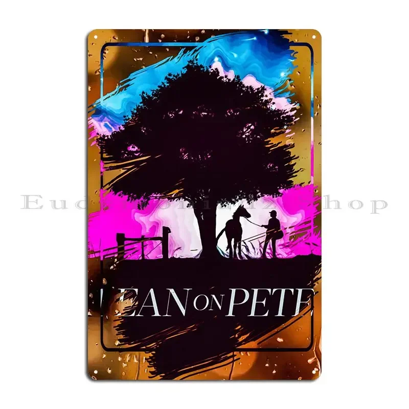 يميل على بيت 5b علامات معدنية الديكور المرآب نادي شخصية الديكور تين تسجيل ملصق