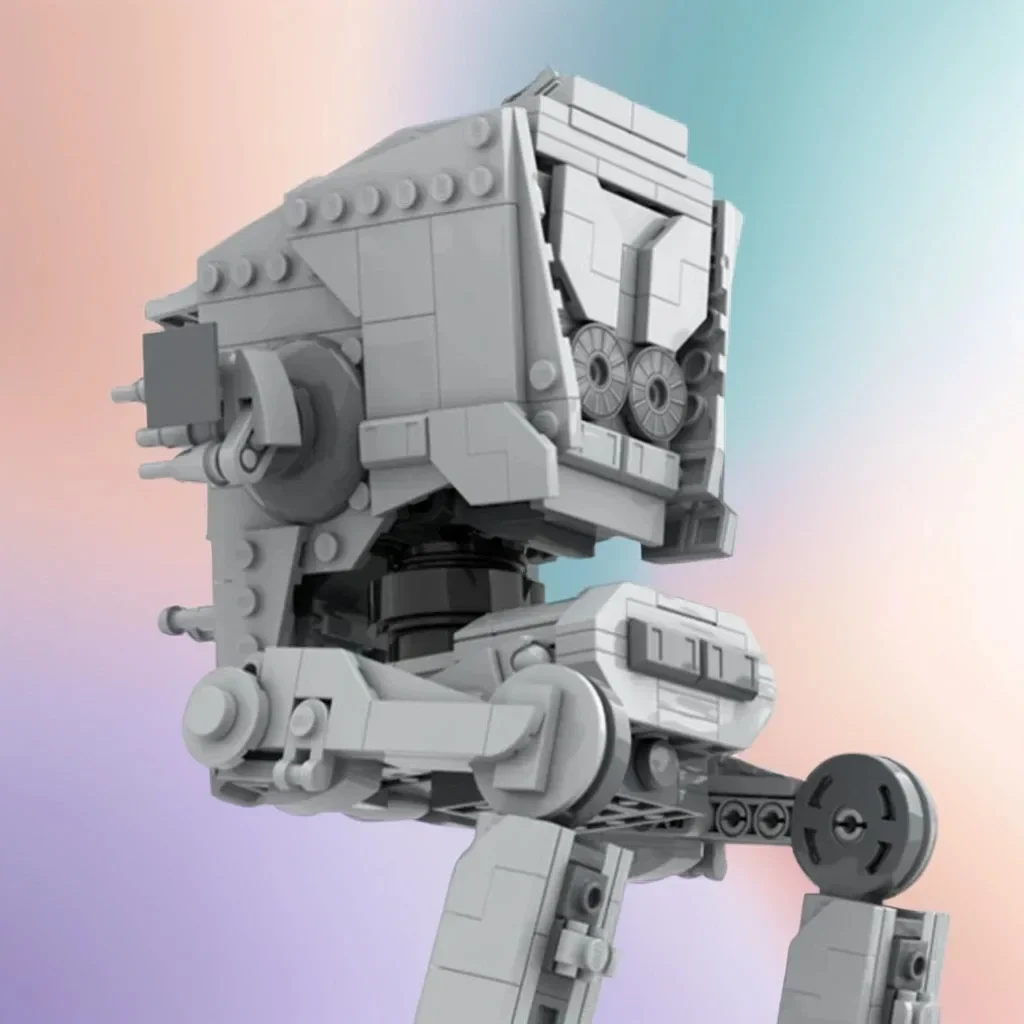 

539pcs Moc ROTJ AT-ST Walker Minifigure Scale Diy Construction Kit Education Model Building Blocks Birthday Toys Gift
