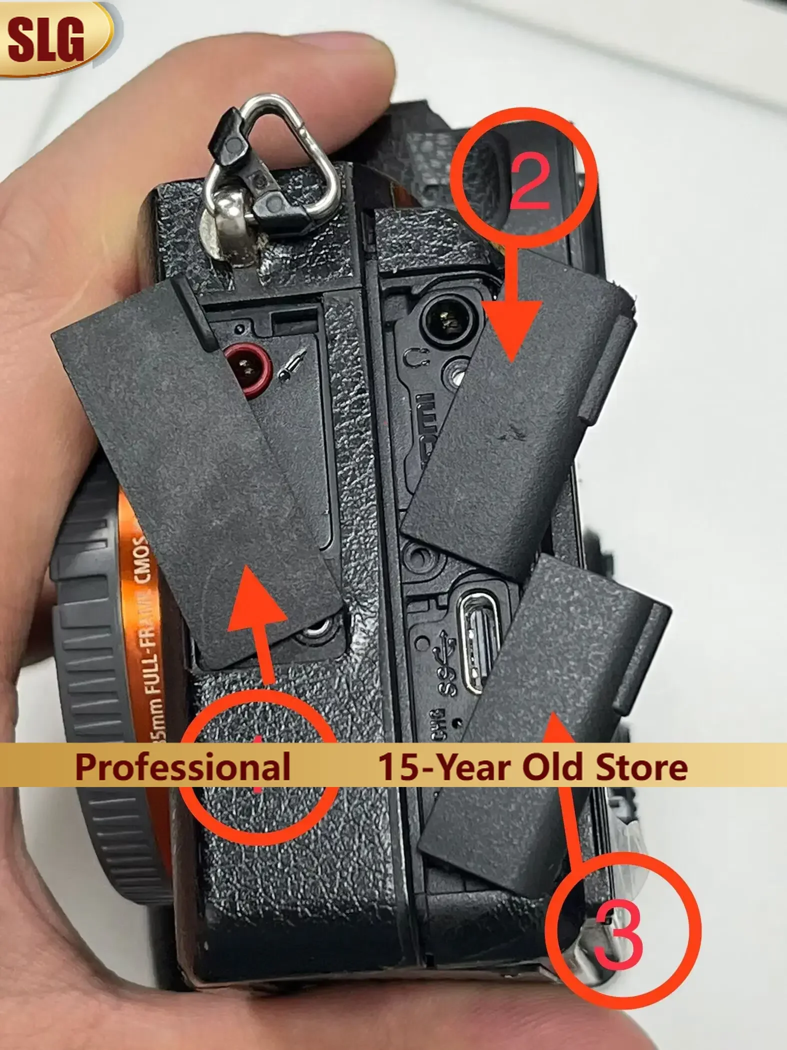 NEW USB Rubber Lid Door HDMI-Compatible MIC Cap Interface Cover For Sony ILCE-7M3 ILCE-7III  A7M3 A7III Camera Repair Part