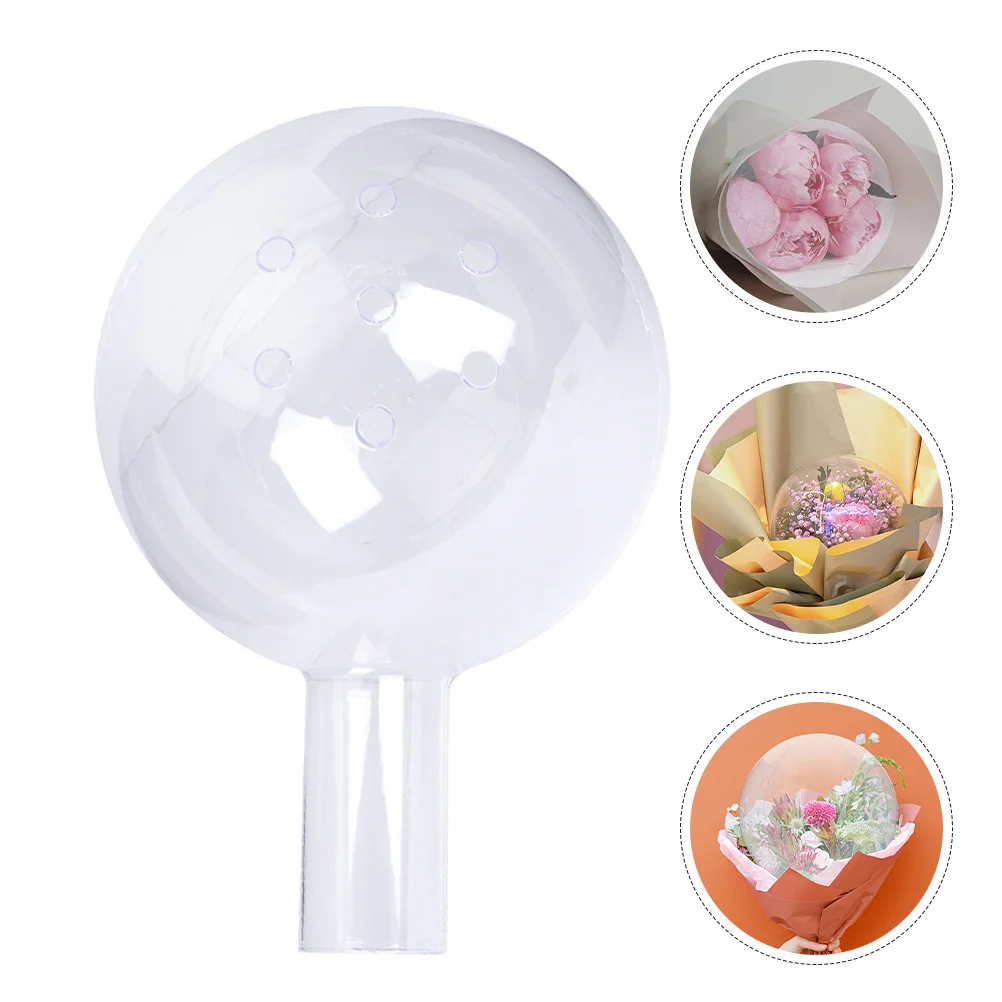

2 pcs Transparent Plastic Ball Diy Fillable Acrylic Sphere For Flower Chocolate Candy Bouquet Packaging Holder Wedding Birthday