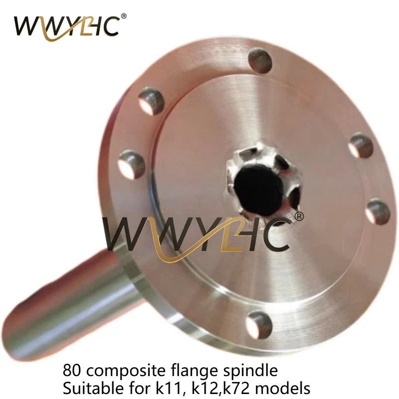 NEW Bead Lathe Flange Spindle K11, K12, K72 Homemade Lathe 80 Chuck 100 Chuck 16mm-19mm Through Hole Shaft Core Hardened Hard