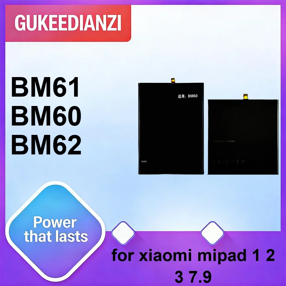 

Tablet Battery Durable BM61 BM60 BM62 6010-6520mAh For Xiaomi Mipad 1 2 3 7.9