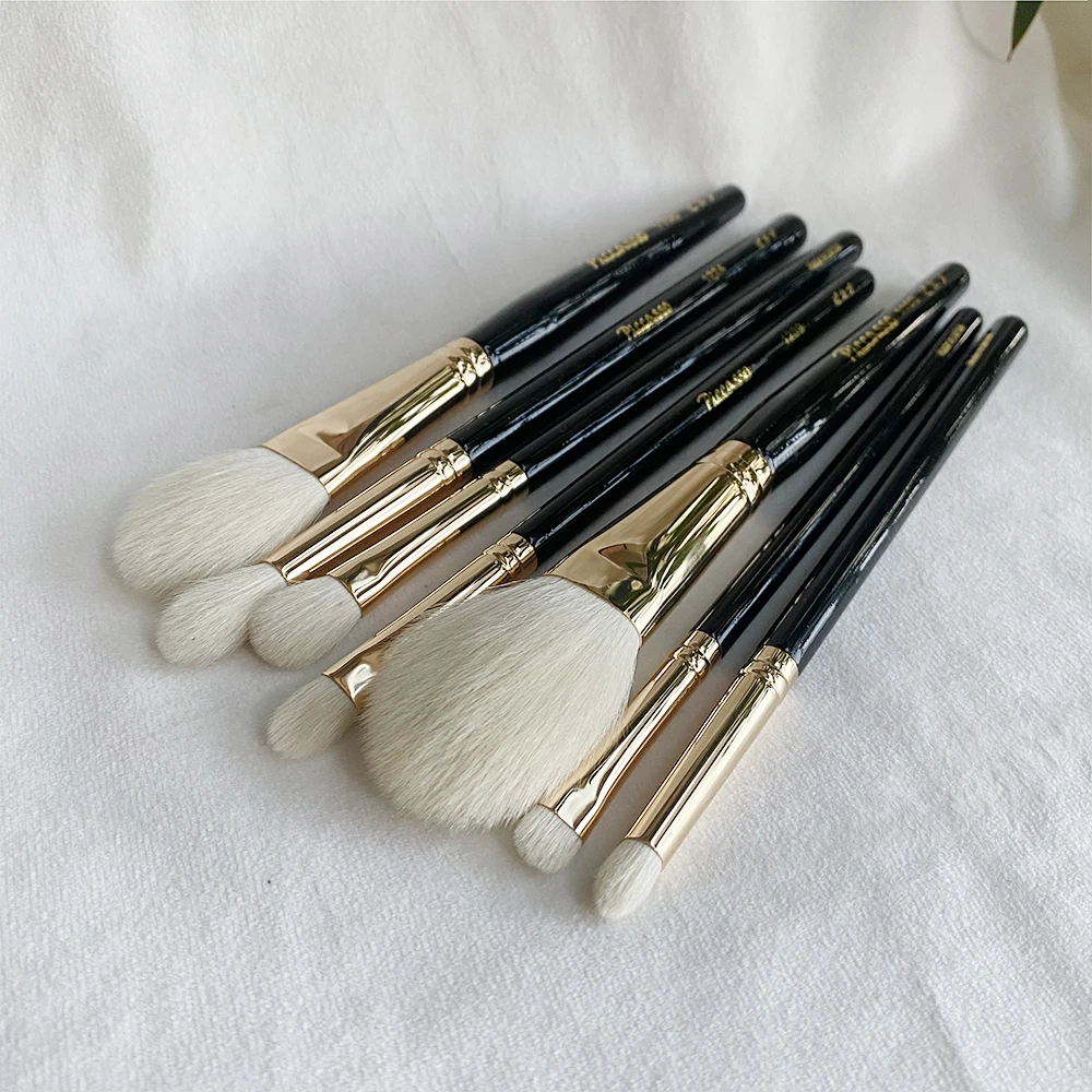 Piccasso Make-up Pinsel 103 106 224 217 207 239 219 hochwertiges Ziegenhaar Gold kosmetisches Gesicht Lidschatten Puder Hervorhebung werkzeug