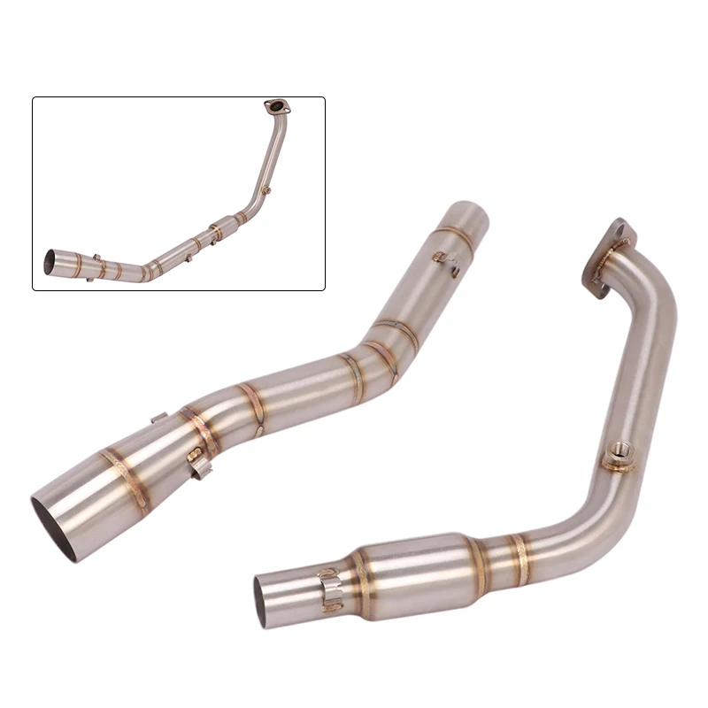 دراجة نارية العادم الهروب الجبهة منتصف وصلة الأنابيب DB القاتل سكوتر الخمار الانزلاق على لياماها XSR125 Xsr125 XSR 125 2020 2021 2022 #5