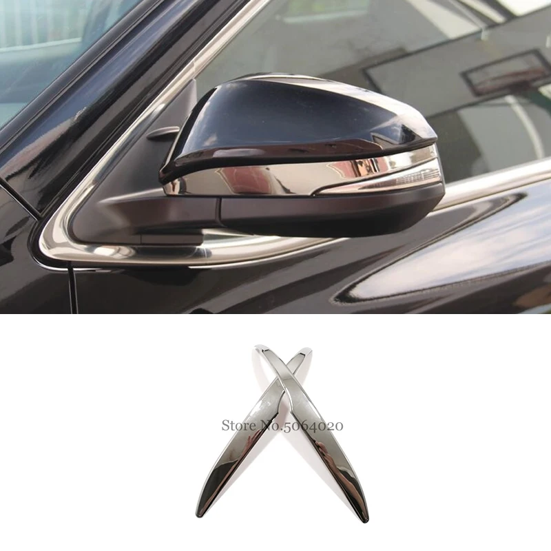 

For Toyota Esquire 2019 Accessories ABS Chrome Car Rearview mirror decoration strip Cover Trim Sticker Car Styling 2pcs