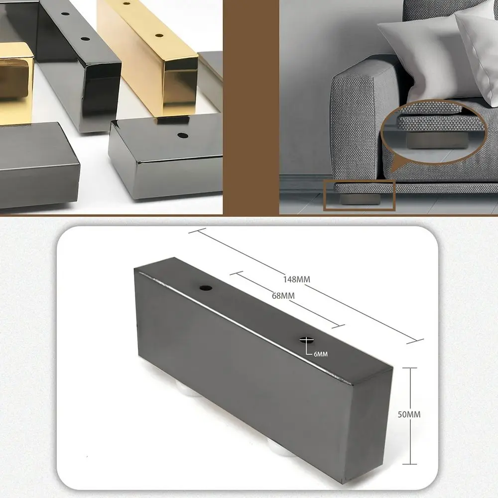 Furniture Legs Heavy Load Bearing Metal Cabinet L-Shape Feet Triangle Sofa Legs DIY Furniture Hardware Legs