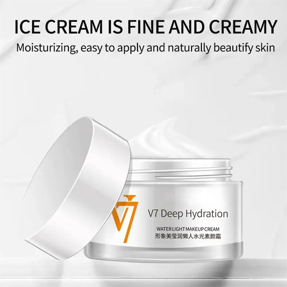 50g V7 Toning Light Face Cream Moisturizing Whitening Anti Essence Cream Wrinkle Care Day Face Anti-aging T5c1