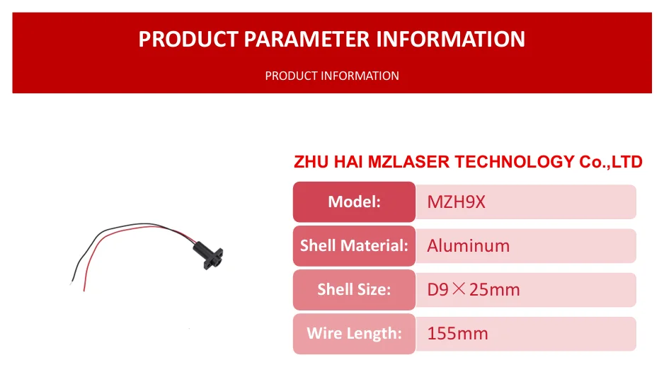 Neues kompaktes rotes Linienlaserdiodenmodul 635nm 650nm 660nm D9mm 0,5mW 1mW 5mW 10mW 20mW 3V Industriequalität für Holzbearbeitung – Detail 2
