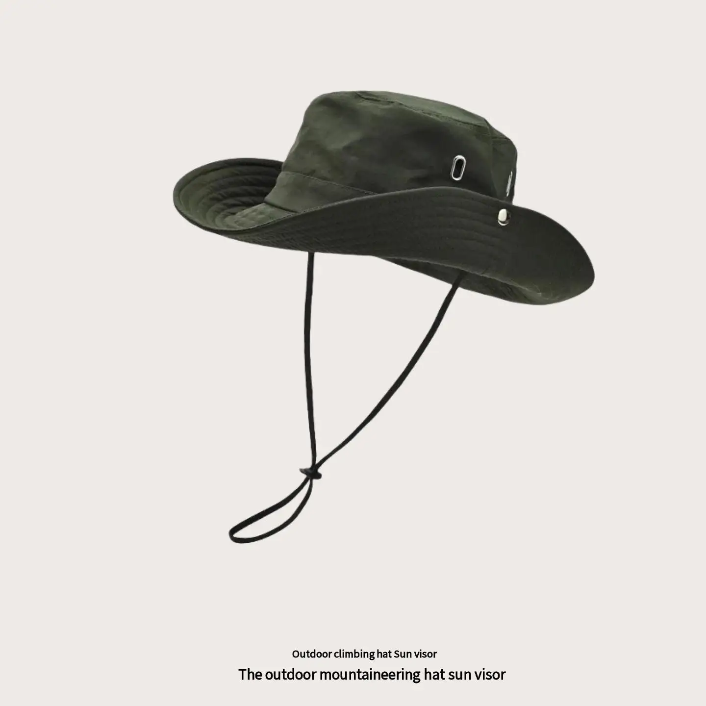 

Western Cowboy Bucket Hat, Wide Brim Sun Protection Hat, Unisex Outdoor Climbing Desert Hiking Shade Caps for Men Women