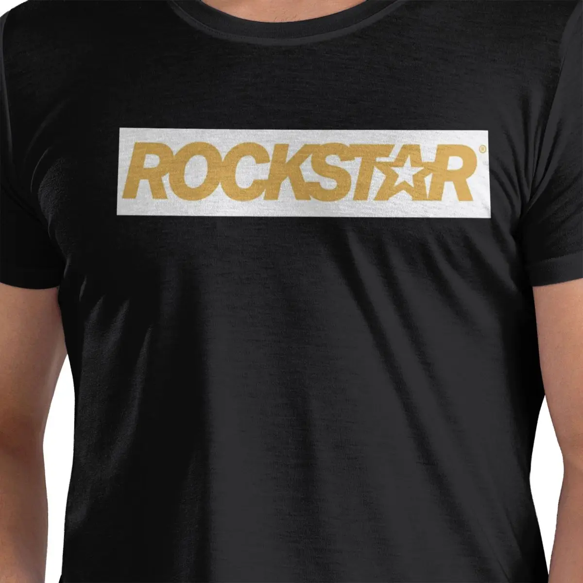 

Rockstar Energy Drink футболка из 100% хлопка, мужские забавные футболки, мужские футболки с круглым вырезом и коротким рукавом, S-6XL