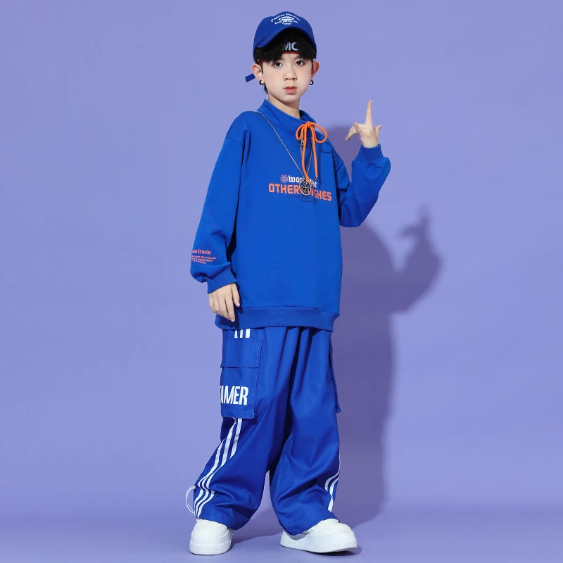 子供用ハイカラースポーツジャケット,男の子用スポーツパンツ,ストリートダンスコート,子供用ストリートウェア,ジャズ衣装,制服