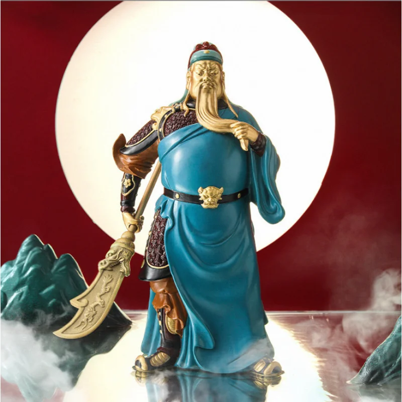 Brass Wealth Prosperity, Statue for Living Room Lobby, Generosity and Heavenliness, Guan Gong