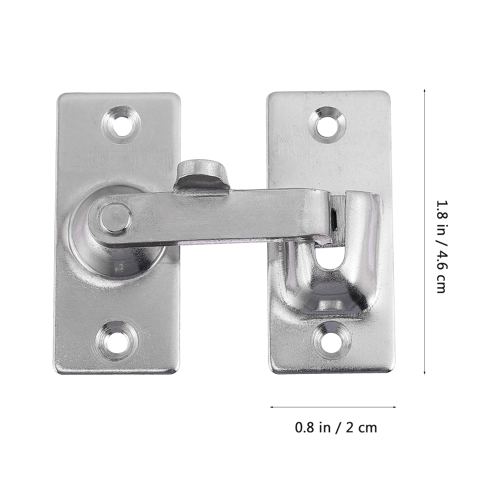 

1 Set Stainless Steel Flat Door Anti-Pick Anti-Theft Bolt Rust-Proof Durable Wear-Resistant Door For Indoor Outdoor Use