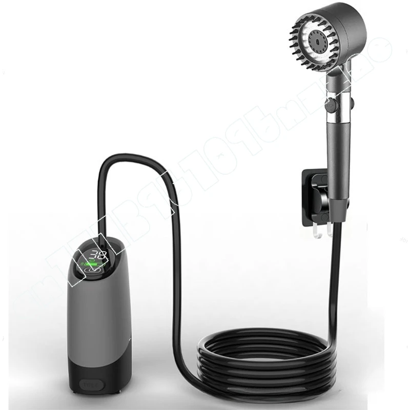 

Outdoor Shower Camping Dormitory Household Simple Electric Mobile Shower Cross-border Set Electric Water Pump