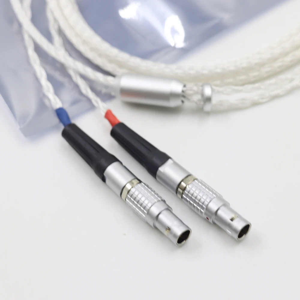 純銀製の高品質コード,フォーカルヘッドホン用のアップグレードケーブル,16コア