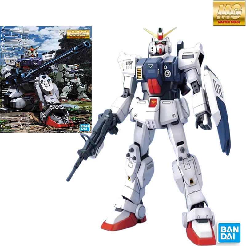 

Original Bandai MG 1/100 RX-79G Gundam Anime Action Figure Robot Collectible Assembly Model Toys Ornaments Gift Children Kid Boy