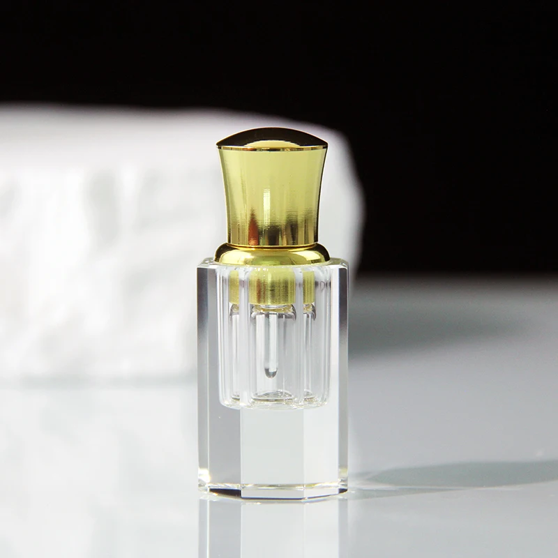 1ML Crystal Essential Oil Bottle Refillable Clear Glass Perfume Bottle For Lady Wedding Home Decoration Festival Gifts