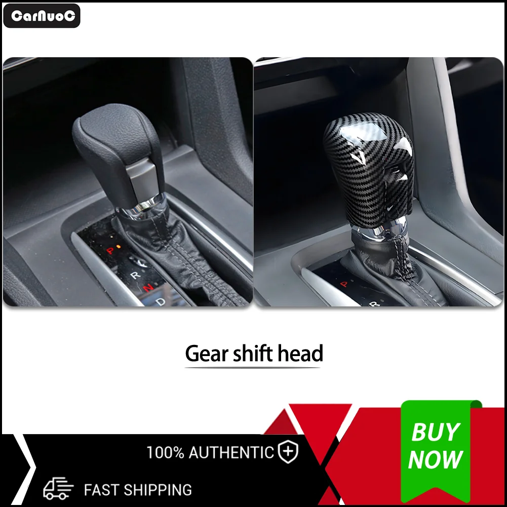 

For Honda Civic 2016-2021 Gear Shift Knob Head Cover Case Carbon Fiber Car Accessorie