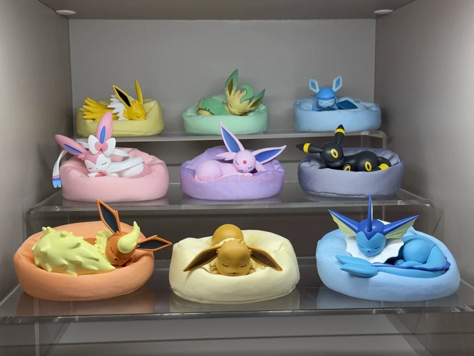 กล่องสุ่มฟิกเกอร์โปเกมอน อีวุย ท่าหลับ ซีรีส์ แลงโบวัง  ซิลเวียน ของตกแต่ง