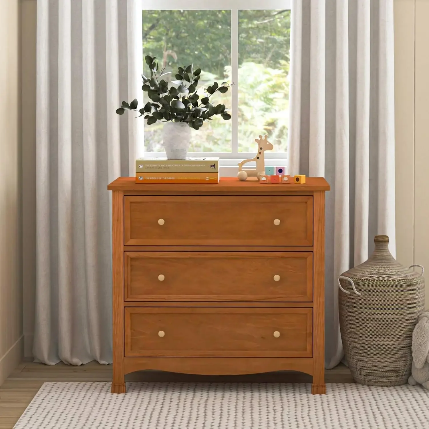 Kalani 3-Drawer Dresser in Chestnut