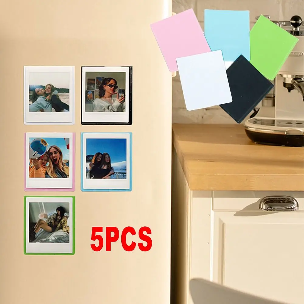 5PCS Stamp Magnetic Photo Frame Card Photograph Fridge Magnet Creative Colorful for Fujifilm Instax SQUARE SQ1 SQ6 SQ10 SQ20