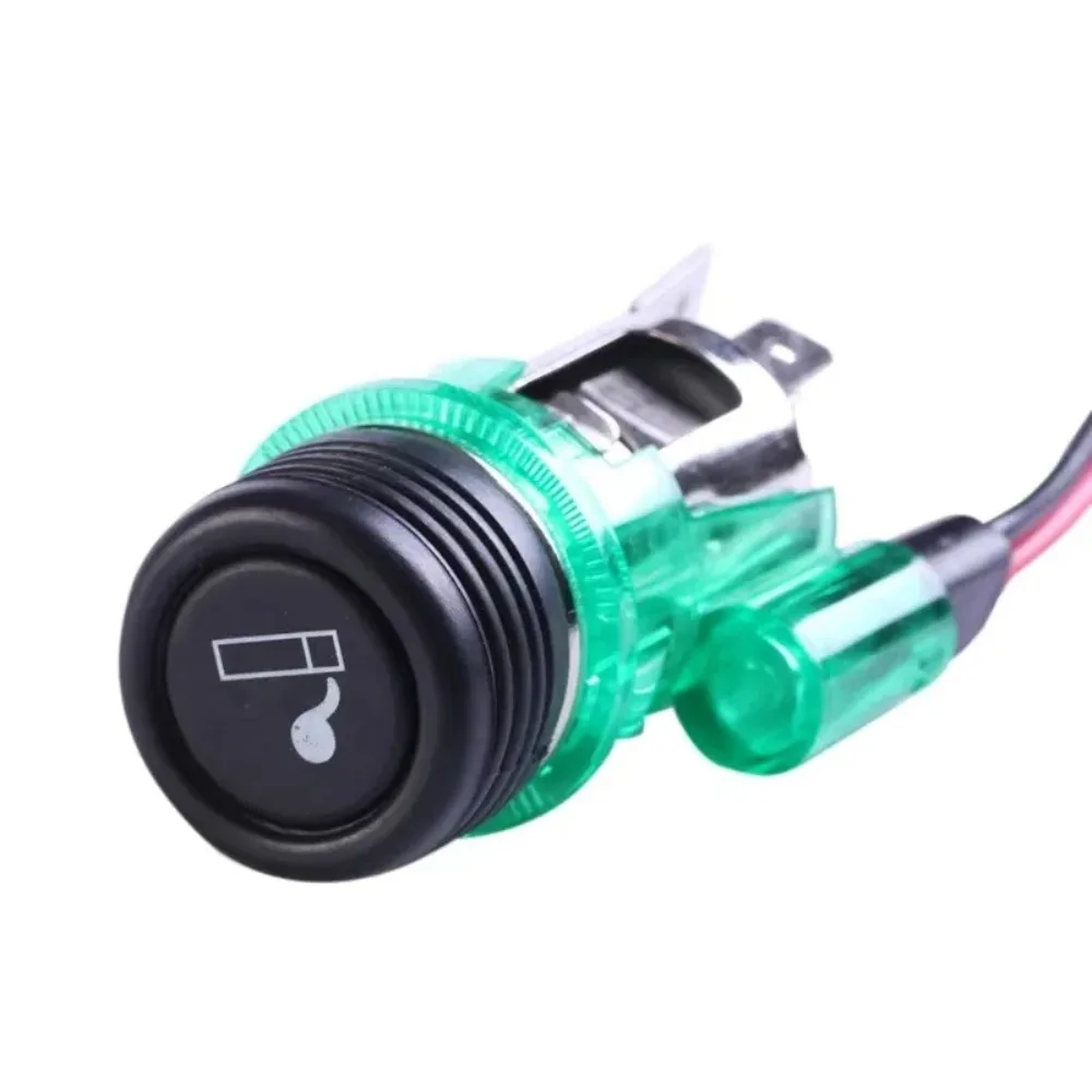

New 12V 1pcs for Creative Cigarette Lighter Socket Plug with Light, for Car Power Outlet – Car Accessory Good